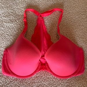 Victoria's Secret Lined Demi Lace Racer Back Bra